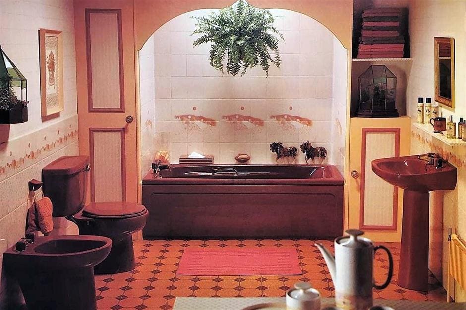 Echte jaren 70 badkamer
