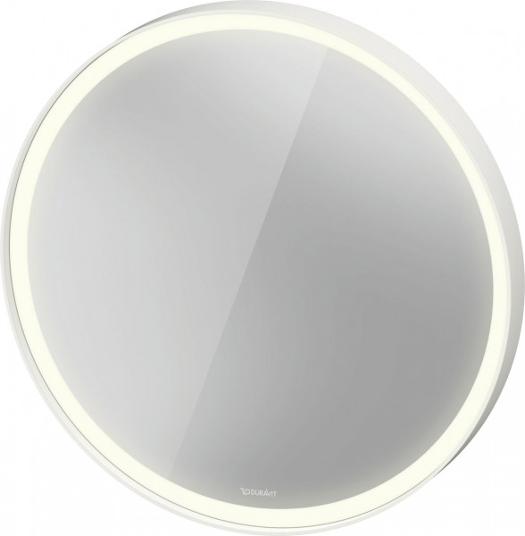 Badkamerspiegel Met Verlichting Duravit L-Cube rond Ø700mm Mat Wit LC7375018180000