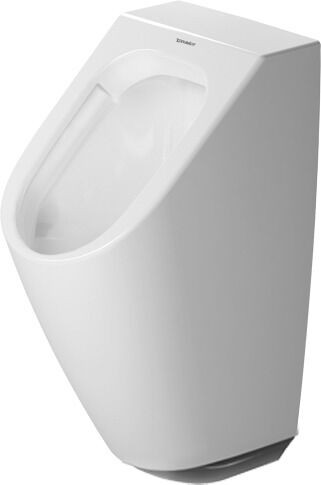 Duravit ME by Starck Rimless® Elektronisch urinoir 0,5L met batterijvoeding, Verdekte toevoer (2809310) Battery No Standard