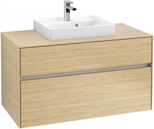 Villeroy e Boch Wastafelmeubel Collaro Hangend 1000x500x548mm Nordic Oak C01600VJ