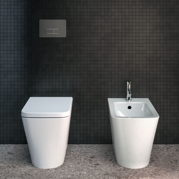 Staand Toilet Ideal Standard BLEND CUBE Flensloos, Aquablade 365x400x565mm Wit