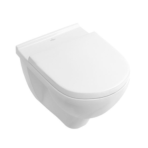 Villeroy en Boch Hangend Toilet Set O.novo Wit inbouwreservoir Bedieningsplaat Toiletbril 4in1 566010R1 + 9M396101 + 111300005 + 115770115 +111815001