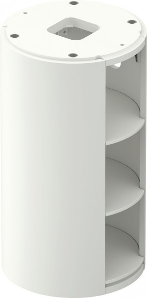 Wastafelmeubel Voor Opzet Waskom Duravit White Tulip vrijstaand, 3 nissen 410mm Wit zijden mat WT423903636