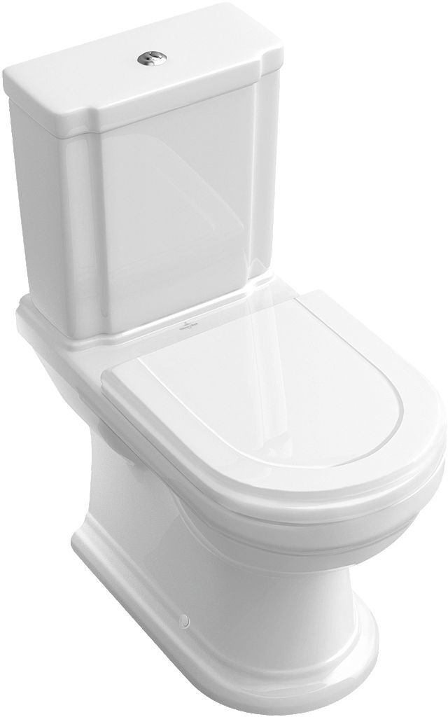 Villeroy en Staand Hommage Toiletpot voor toiletunit met holle bodem (666210) |
