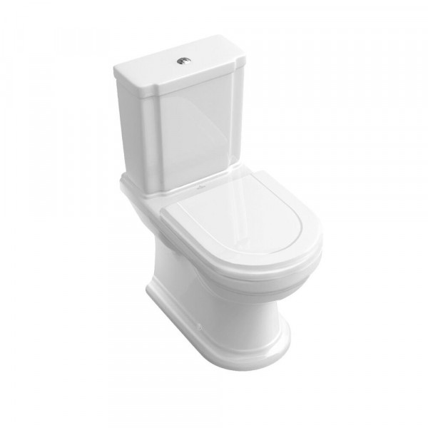 Traditionele Badkamer Staand Toilet pack met WC Bril en Duoblok 666210R1 + 8809S1R1 + 772111R1
