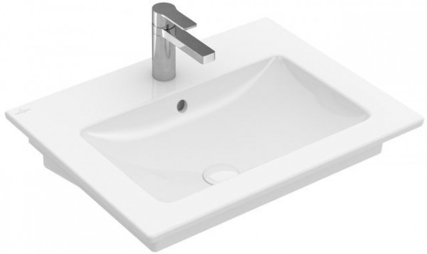 Villeroy en Boch Hangende Wastafel Venticello 3-gats met overloop 412460RW