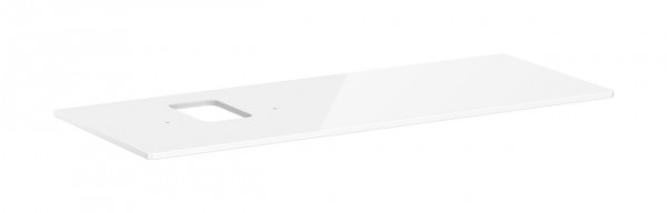 Wastafelblad Hansgrohe Xelu Q 1 gat links voor wastafel van 225 mm 1360x550mm Glanzend Wit