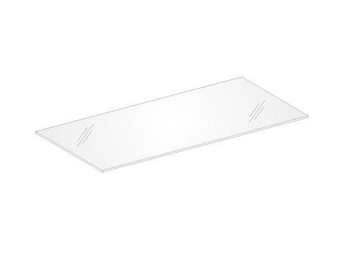 Keuco Edition 300 Glazen plank voor spiegelkast 750x6x90mm