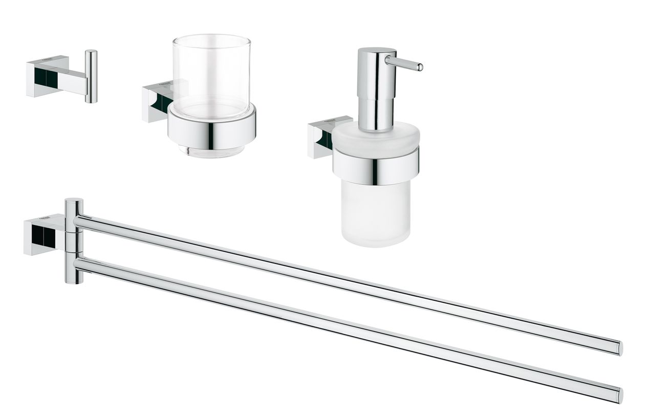 Grohe accessoires set Essentials Cube 4 in 1 40847001 |