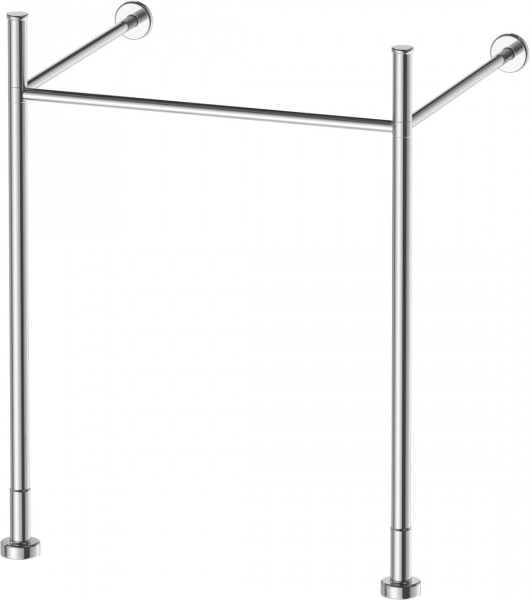 Wastafelmeubel Voor Opzet Waskom Duravit Vero Air Metalen console met handdoekenrek 525x715mm 0031311000