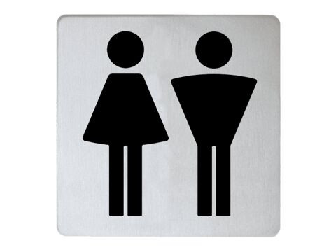Toiletpictogram Keuco Plan vrouwen/ mannen