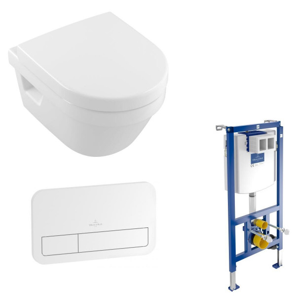 Kleine Badkamer Hangend Toilet set met inbouwreservoir en Bedieningspaneel