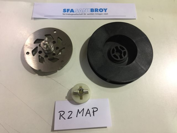 SFA messenset, adapter, pompwiel voor Sanicubic R2MAP