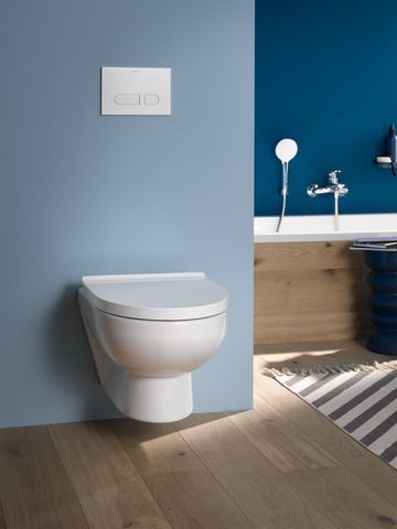Nuchter Verlaten Herhaal Hangend Toilet Set Duravit Duravit No.1 Compact SoftClose 365x400mm Wit |  SuperBath