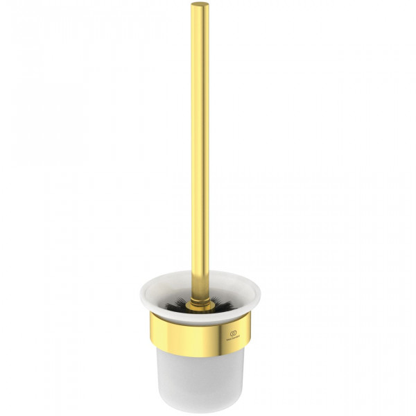 Ideal Standard Toiletborstelhouder CONCA rond 112x131x383mm Geborsteld Goud