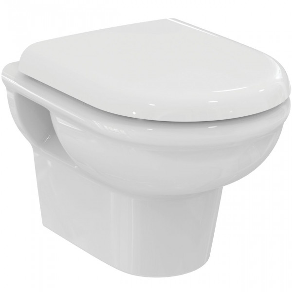 Ideal Standard Toiletset EXACTO Pack WC + Softclose toiletzitting 355x480x350mm Wit