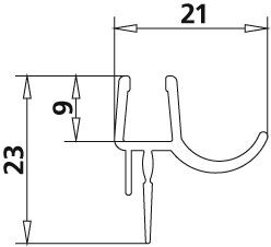 Kermi ATEA Set van horizontale afdichtingen (2534056)