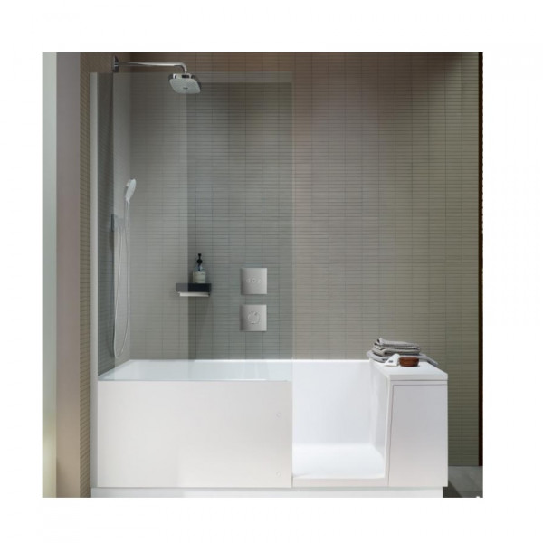 Duravit Shower + Bath Hoekbad 1700x750mm Transparent