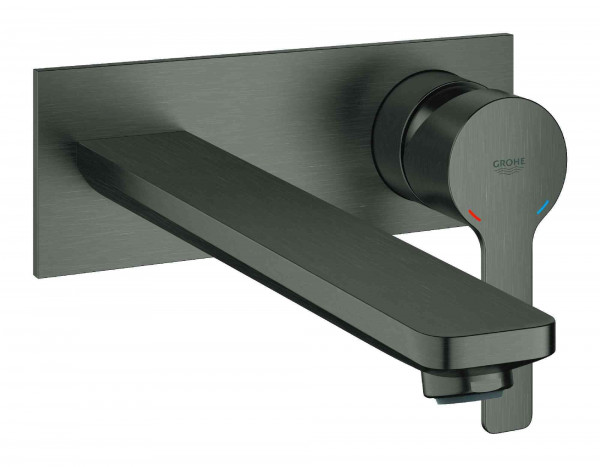 Grohe 3 Gats Wastafelkraan Lineare Brushed Hard Graphite