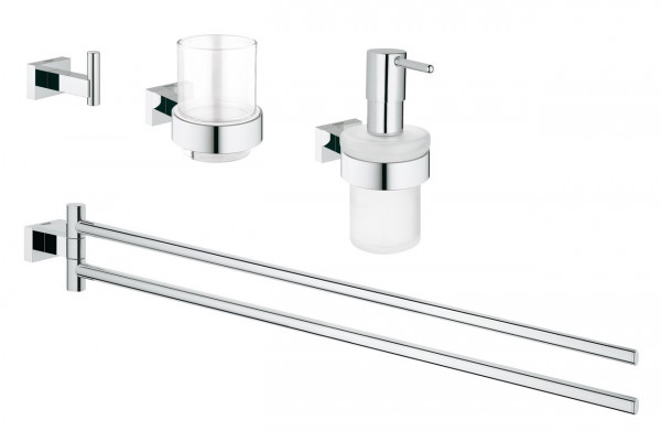 Grohe Badkamer accessoires set Essentials Cube 4 in 1 40847001