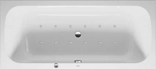 Bubbelbad Rechthoekig Duravit Qatego AirSystem, 2 rugleuningen 1800x800mm Wit 760614000AS0000