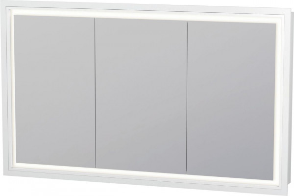 Badkamerkasten Duravit L-Cube ingebouwd, 3 deuren, E-aansluiting 1200x700mm Mat Wit LC7653018180000