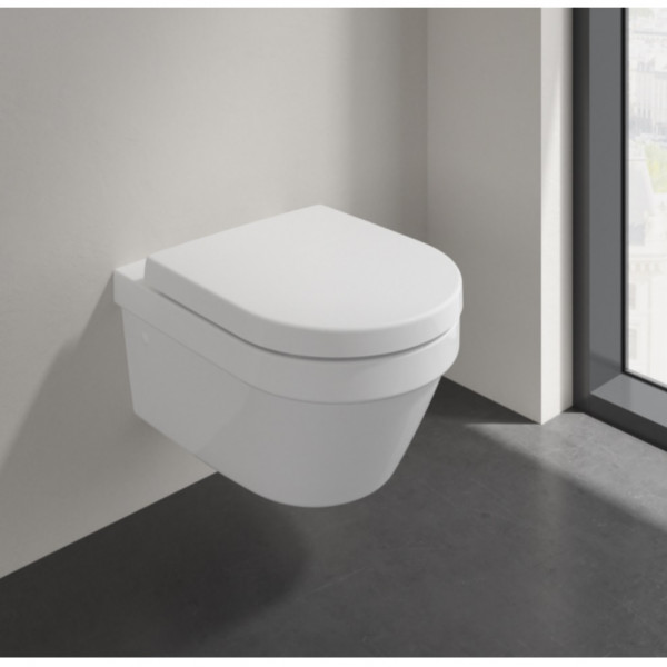 Hangend Toilet Set Villeroy en Boch Architectura zonder flens Ovaal 370x300mm Alpenwit