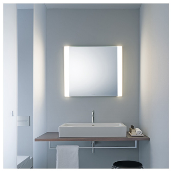 Badkamerspiegel Met Verlichting Duravit LED zijverlichting, met touch-sensitive schakelaar 600x700mm Mat Wit