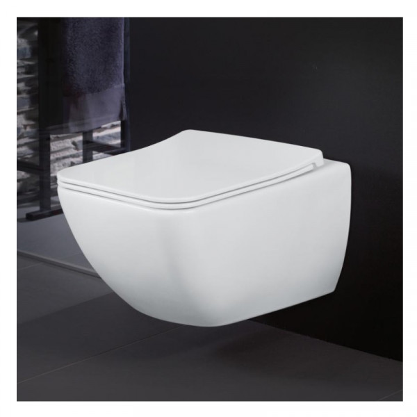 Villeroy en Boch Hangend Toilet Venticello Compleet  Combi-Pack met Slimseat Line WC Bril 4611RL01
