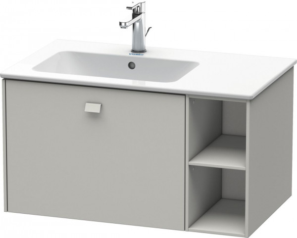 Wastafel Onderkast Duravit Brioso 1 lade, 2 nissen rechts, voor Lav. ME 820mm Betongrijs mat BR401200707