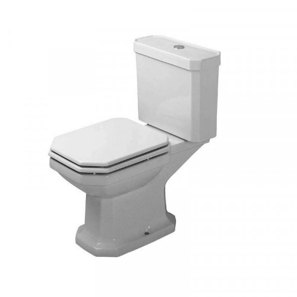 Traditionele Badkamer Duravit Staand Toilet pack met WC Bril en Duoblok 0227090000 + 0872210005 + 0064890000
