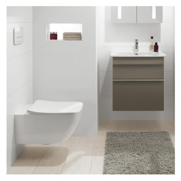 Villeroy en Boch Hangend Toilet Venticello Combi-Pack met Slimseat WC Bril CeramicPlus 4611RSR1