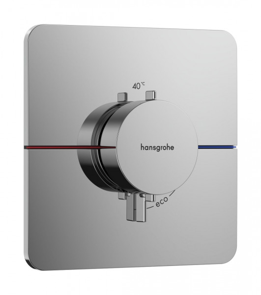 Thermostatische Douchemengkraan Hansgrohe ShowerSelect Comfort Q 1 stopcontact Inbouw 155x155mm Chroom