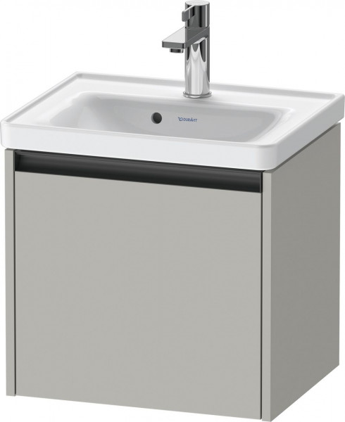 Fonteinmeubel Duravit Ketho.2 1 lade, antraciet greep, voor D-Neo wastafel 484x440mm Betongrijs mat K25080007070000