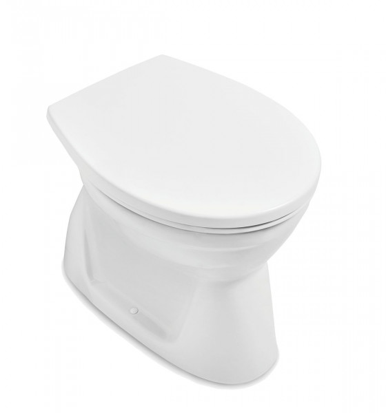 Staand Toilet Villeroy en Boch O.novo Vlakke bodem zonder flens DirectFlush Ovaal verticaal 360x395mm Alpenwit