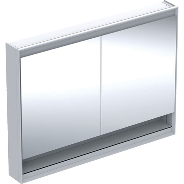 Badkamerkasten Geberit ONE 2 deuren, met nis 1200x900mm Wit