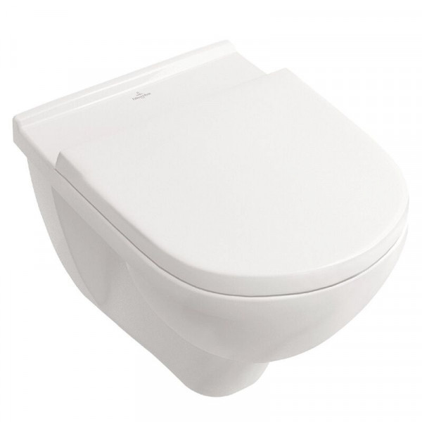 Villeroy en Boch Hangend Toilet O.novo Wit Randloos Toiletbril Soft Close Quick Release ISI174033.0
