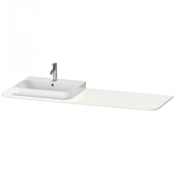 Wastafelblad Duravit Happy D.2 Plus linker wastafel 1600x550mm Wit hoogglans HP031HL2222