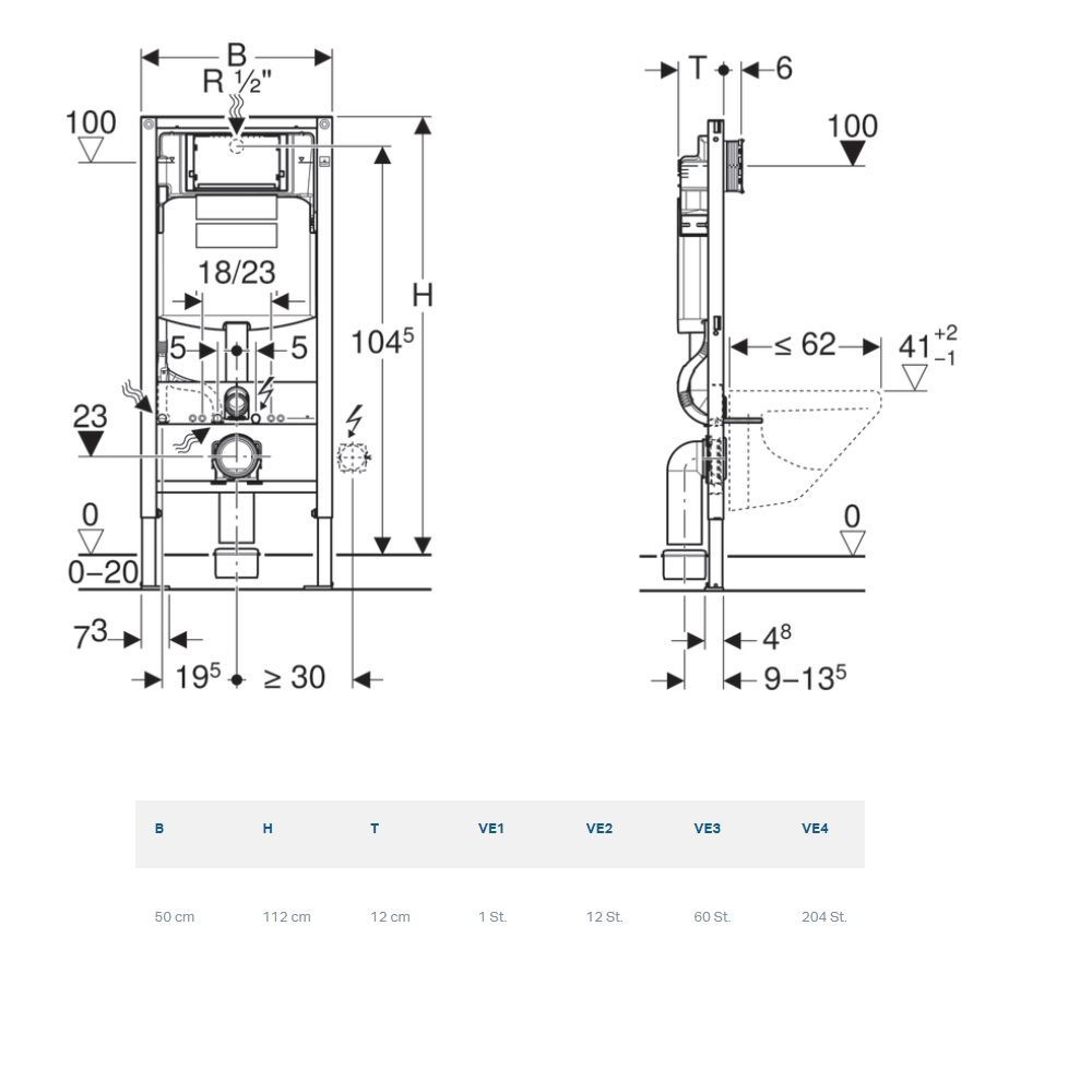 Soldaat Uitbreiding maaien Geberit Inbouwreservoir UP320 Duofix Sigma 112 cm 111300005 | SuperBath