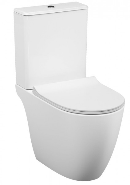 VitrA Sento Vrijstaand Toilet Randloos 375x815x650mm Glanzend Wit