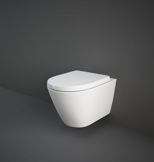 Rak Ceramics Hangend Toilet Set RESORT Wit Alpin Randloos Toiletbril Soft Close