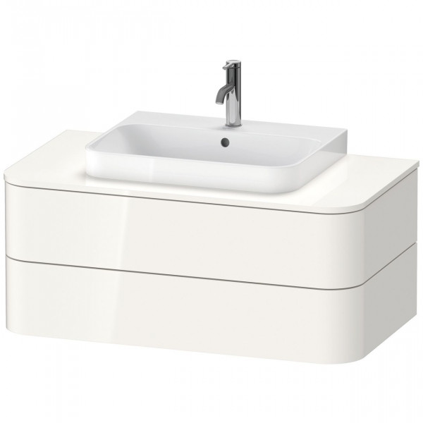 Wastafelmeubel Voor Opzet Waskom Duravit Happy D.2 Plus 2 laden 1000mm Wit hoogglans HP497102222