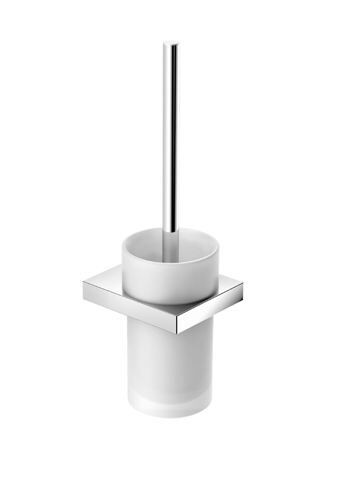 Hewi Toiletborstelhouder System 100 Chroom/Satijn Glas
