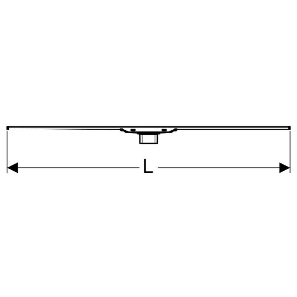 Geberit Douchegoot CleanLine20 3001600mm SuperBath