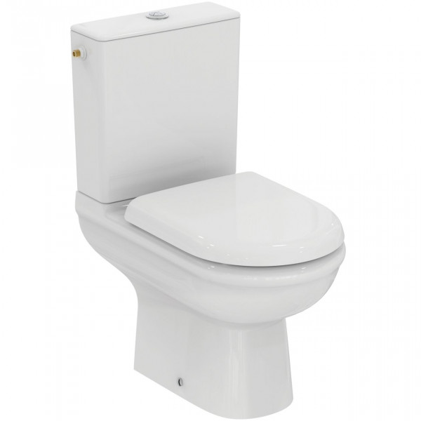 Ideal Standard Duoblok Toilet EXACTO Pack WC + inbouwreservoir + Softclose deksel 365x620x780mm Wit