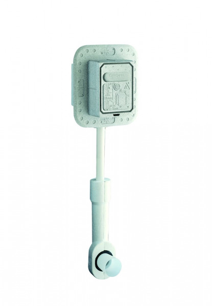 Grohe Waterafvoersysteem Toilet Universeel WC-spoelventiel wandmontage DN20 bij lage druk met stopkraan Chroom 37157000