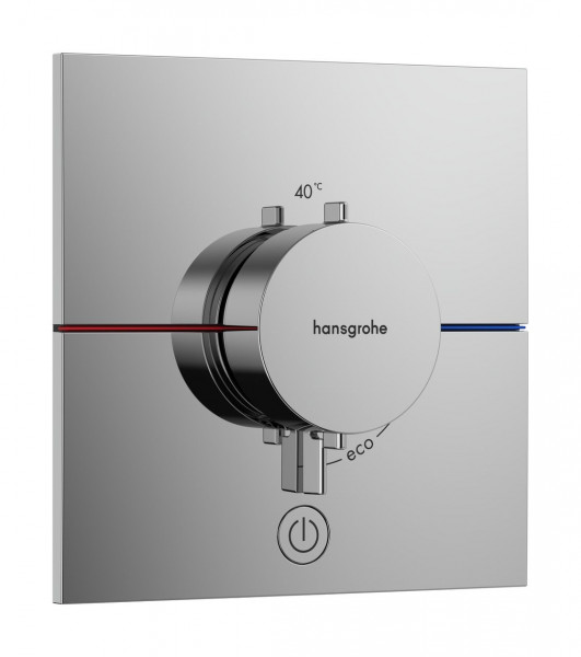 Thermostatische Douchemengkraan Hansgrohe ShowerSelect Comfort E 1 stopcontact Inbouw met extra stopcontact 155x155mm Chroom
