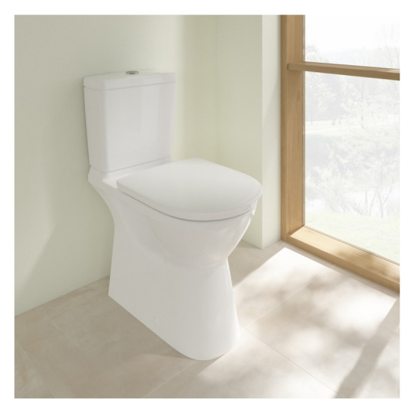 Villeroy en Boch Staand Toilet O.novo Vita Holle Bodem voor combinatie zonder spoelrand 4620R001