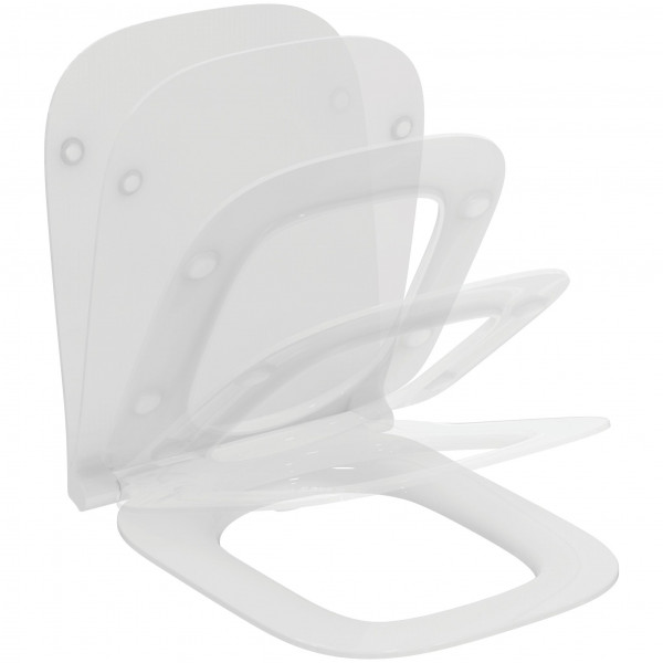 Softclose WC Bril Ideal Standard i.life B, extra plat 360x45x450mm Wit