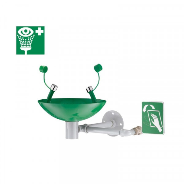 Delabie Handbediende wandveiligheidsogenreinigers met inbegrip van Groen 195 mm 9102